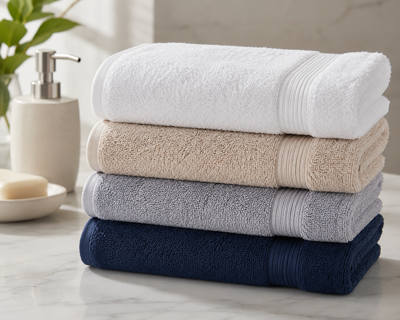 terry towels with a soft, high-end look